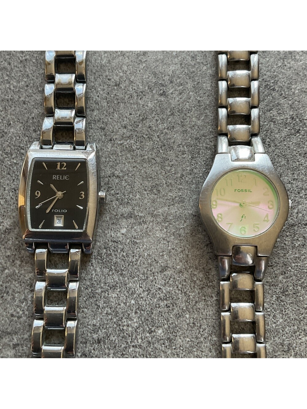 Pair of Relic And Fossil Womens Watch Both Watches Run Great A11